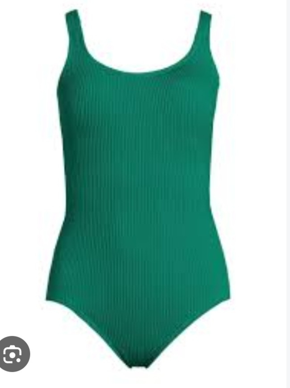 Time and Tru Green Textured Swimsuit